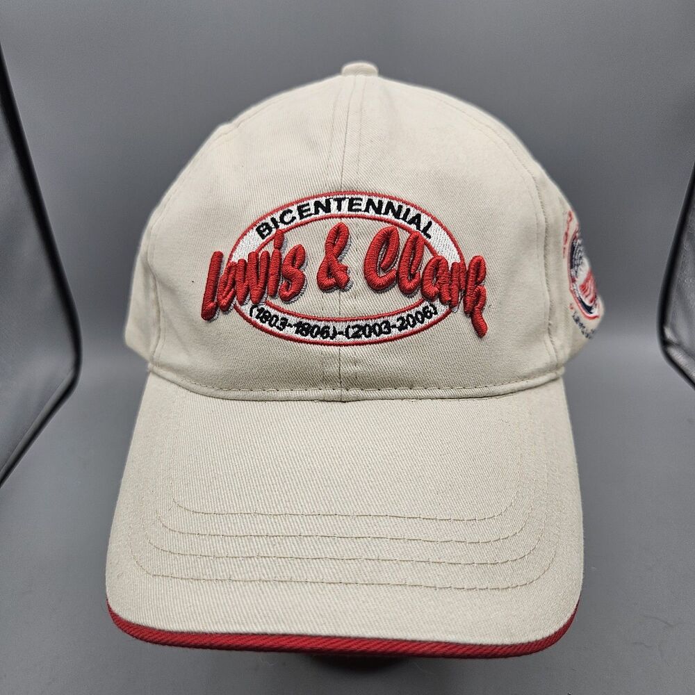 Lewis & Clark Beige Hat Cap 1803-1806 2003-2006 Corps of Discovery  Embroidered